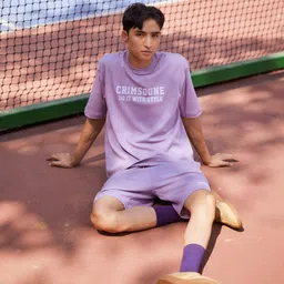 Crimsoune Club Men Printed Raw Edge T-shirt-picture-29