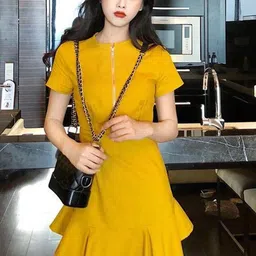 StyleCast Women Round Neck A-Line Mini Dress-picture-13