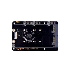 52Pi N21 Dual 2280 NVMe base for Raspberry Pi 5，Supprt two 2230/2242/2260/2280 NVMe SSDs image 1