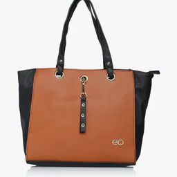 Tan PU Tote Bag-image-61
