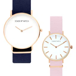 JOKER & WITCH White and Pink Couple Watch Gift Set  JWCW93-image-6