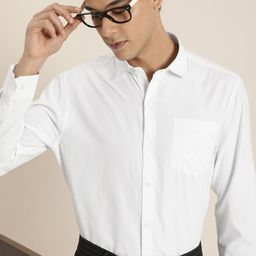 INVICTUS Men White Solid Slim Fit Estilo Casual Shirt-image-65