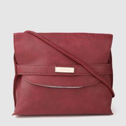 Caprese Red Solid Sling Bag-image-34