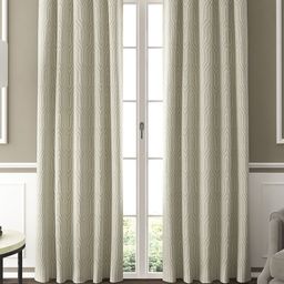 GM Beige & Off-White Set of 2 Jacquard Curtains-image-45