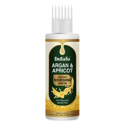 INDALO Argan & Apricot Everyday Nourishing Hair Oil For Smooth & Shiny Hair - 100ml-24