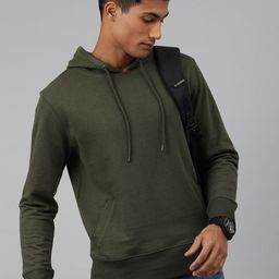 Huetrap Men Solid Knitted Hooded Sweatshirt-picture-28