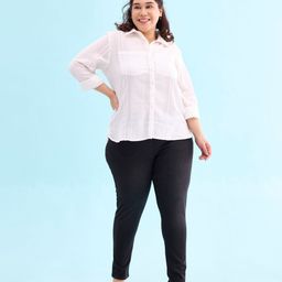 Go Colors Women Black Solid Denim Jeggings-picture-25