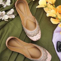 House of Pataudi Embellished Ethnic Mojaris-image-66