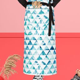 ArtzFolio Blue & White Printed Cotton Aprons-image-43