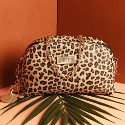 STREET 9 Brown Animal Printed Purse Clutch-picture-34