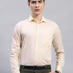 Monte Carlo Classic Textured Pure Cotton Formal Shirt-image-30