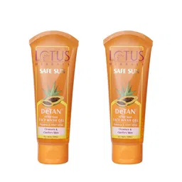 Lotus Herbals Set of 2 Safe Sun DeTAN After-Sun Face Wash Gel - 100g each-16