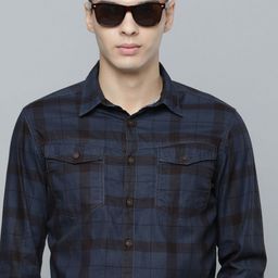 Flying Machine Men Slim Fit Checks Casual Shirt-picture-37
