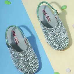 Minesole Girls Woven Design PU Slip-On Sneakers-picture-44