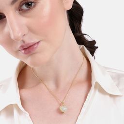 DressBerry Gold Toned Heart Chain With Pendant-picture-14
