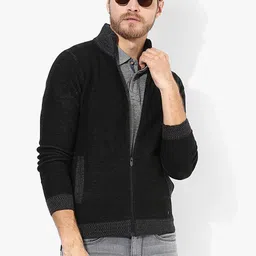 Black Textured Cardigan-image-33
