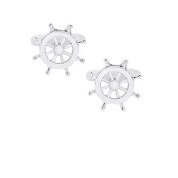 bodha Silver-Toned Quirky Cufflinks-image-16