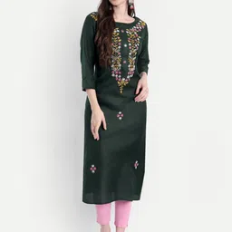 4u Fashion Women Thread Work Kurta-picture-4