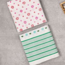 ZAHYA Set of 2 100% Fine Cotton Bath Towel Set-3