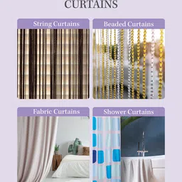HOSTA HOMES Maroon Set of 4 Floral Sheer Window Curtains image 4
