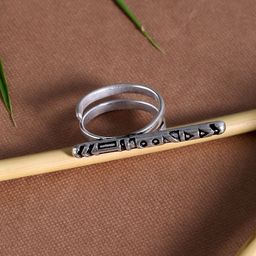 Voylla Women Silver-Toned Oxidized Finger Ring-13
