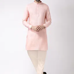 KISAH Mandarin Collar Straight Kurta with Trousers-picture-25