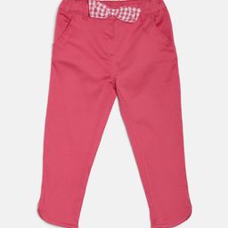 MINI KLUB Girls Pink Regular Fit Solid Regular Trousers-image-40