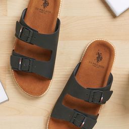 U.S. Polo Assn. Men Leather Slip-On Comfort Sandals-image-37