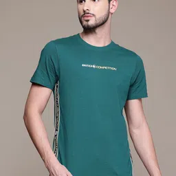 Nautica Men Typography Printed Pure Cotton T-shirt-picture-36