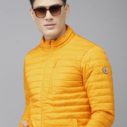 U.S. Polo Assn. Men Yellow Solid Puffer Jacket-image-31