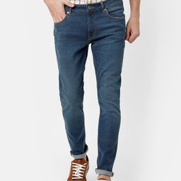 Voi Jeans Men Blue Skinny Fit Mid-Rise Clean Look Jeans-image-84