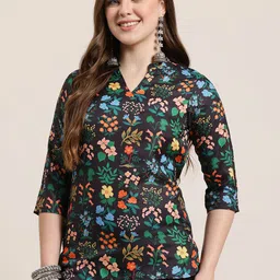 HERE&NOW Floral Printed Kurti-picture-23