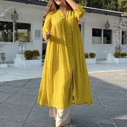 Janasya Dobby Chiffon Kurta-image-16