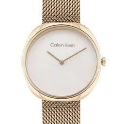 Calvin Klein Women Sculpt Patterned Stainless Steel Bracelet Style Analogue Watch 25200246-image-69