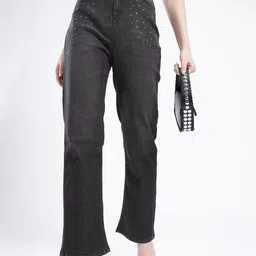 glitchez Women Sparkle & Shine Straight Light Fade Jeans-picture-36