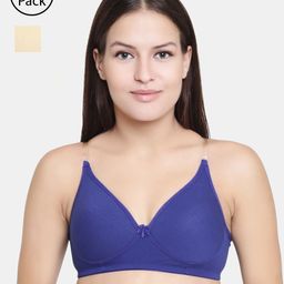 Floret Pack Of 2 Solid Non-Wired Lightly Padded T-shirt Bra F20560-picture-52