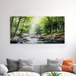 999Store Green & Yellow Canvas Nature Wall Art-image-23