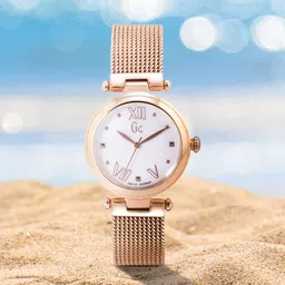 GC Women White Mother of Pearl Analogue Watch Y31002L1-image-63