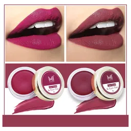 MI FASHION Set Of 2 Lips Cheek & Eyes Tint 8g Each- Deep Carmine Pink Red & Beetroot-4