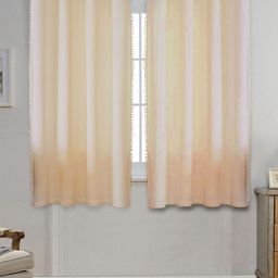 STITCHNEST Beige Black Out Velvet Window Curtain-40