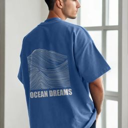 NOBERO Men Printed Drop-Shoulder Sleeves T-shirt-image-63