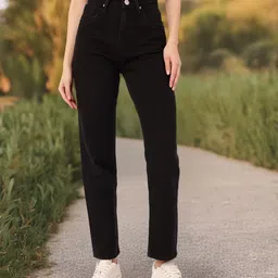 DressBerry Women Soft Edge High-Rise Jeans-image-50