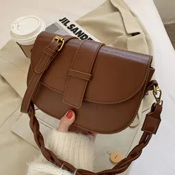 Angeline Beige Structured Sling Bag-picture-2