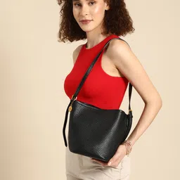 DressBerry Structured Shoulder Bag with Pouch-9