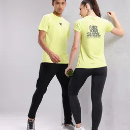 HRX by Hrithik Roshan Couple Tee Collection Typography Print Rapid-Dry Running T-shirt-image-56