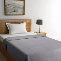 Portico New York Grey Geometric AC Room 150 GSM Single Bed Comforter-image-19