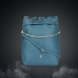 Baggit Blue Structured Shoulder Bag-32