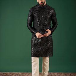 Anouk Men Mirror Work Kurta-picture-38