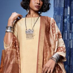 Taavi Striped Chanderi Cotton Dupatta-16