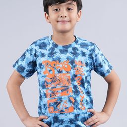 KiddoPanti Boys Tie & Dye Pure Cotton T-shirt-picture-21